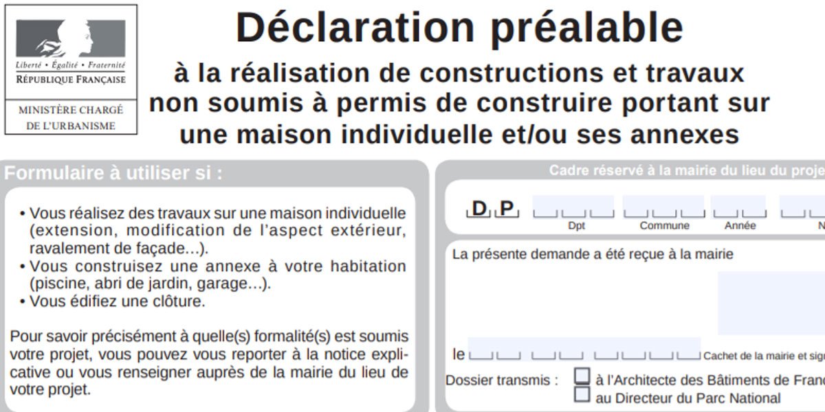 (DP) Déclaration préalable de travaux - définition, démarches, délais et validité